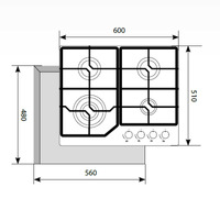 Газовая варочная поверхность LEX GVG 642 IV